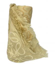 LOEWE（ロエベ）の古着「カシミヤ混アナグラムウールスカーフ ベージュ」｜ベージュ