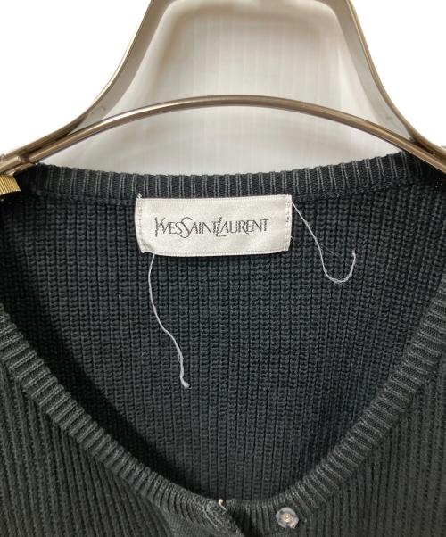 Yves Saint Laurent（イヴサンローラン）Yves Saint Laurent (イヴサンローラン) カーディガン ブラック ブラック サイズ:Mの古着・服飾アイテム