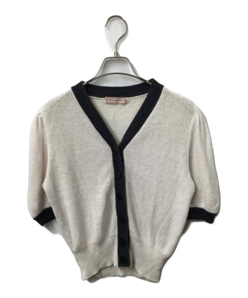 Yves Saint Laurent（イヴサンローラン）Yves Saint Laurent (イヴサンローラン) カーディガン ネイビー×ホワイト ホワイト×ネイビー サイズ:不明の古着・服飾アイテム