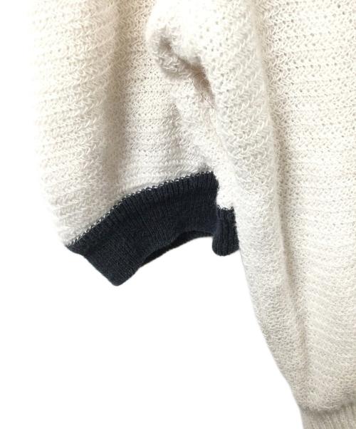 Yves Saint Laurent（イヴサンローラン）Yves Saint Laurent (イヴサンローラン) カーディガン ネイビー×ホワイト ホワイト×ネイビー サイズ:不明の古着・服飾アイテム