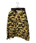 A BATHING APEア ベイシング エイプ）の古着「1ST CAMO WINDSTOPPER SHARK HOODIE」｜ベージュ