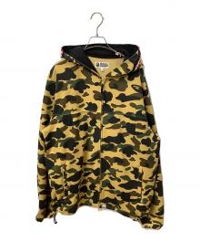 A BATHING APE（ア ベイシング エイプ）の古着「1ST CAMO WINDSTOPPER SHARK HOODIE」｜ベージュ