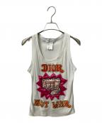 Christian Diorクリスチャン ディオール）の古着「タンクトップ NOT WAR」｜ホワイト