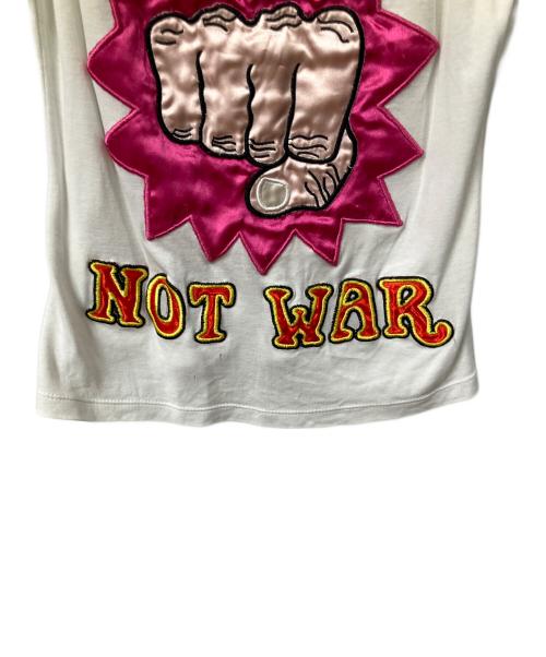 Christian Dior（クリスチャン ディオール）Christian Dior (クリスチャン ディオール) タンクトップ NOT WAR ホワイト サイズ:38の古着・服飾アイテム