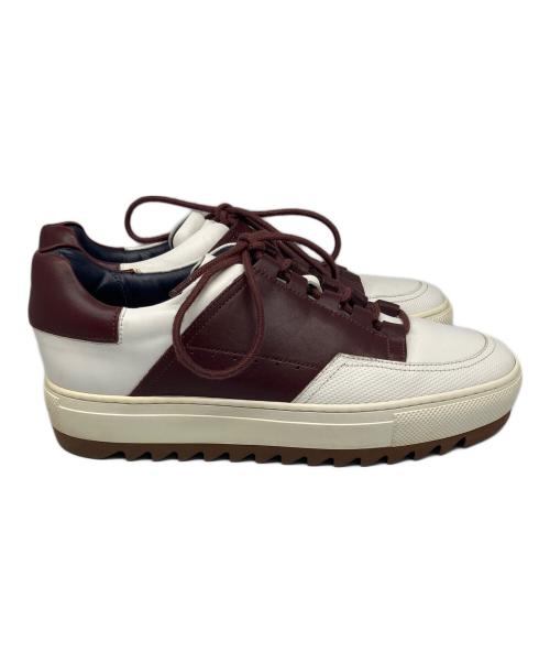 Salvatore Ferragamo（サルヴァトーレ フェラガモ）Salvatore Ferragamo (サルヴァトーレ フェラガモ) スニーカー ホワイト×ボルドー ホワイト×ボルドー サイズ:6EEの古着・服飾アイテム