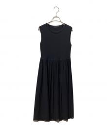 m,i,d,（エムアイディー）の古着「ノースリーブ・キャミソールワンピース」｜ブラック