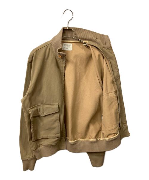 HOUSTON（ヒューストン）HOUSTON (ヒューストン) デニムデッキジャケット カーキ カーキ サイズ:40の古着・服飾アイテム