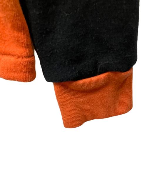 REAL Mcqueen（リアルマックイーン）real mcQueen (リアルマックイーン) スウェット オレンジ×ブラック オレンジ サイズ:Lの古着・服飾アイテム