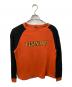 real mcQueen（リアルマックイーン）の古着「スウェット オレンジ×ブラック」｜オレンジ