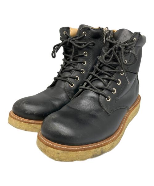 SLOWWEARLION（スローウェアライオン）slowwearlion (スローウェアライオン) サイドジップブーツ ブラック ブラック サイズ:XXSの古着・服飾アイテム