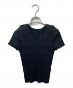 PLEATS PLEASEプリーツプリーズ）の古着「半袖カットソー」｜ブラック