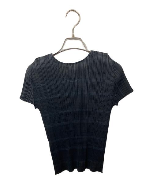 PLEATS PLEASE（プリーツプリーズ）PLEATS PLEASE (プリーツプリーズ) 半袖カットソー ブラック サイズ:3の古着・服飾アイテム