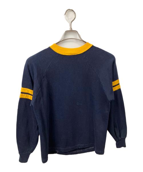 velva sheen（ベルバシーン）velva sheen (ベルバシーン) スウェット ネイビー×イエロー ネイビー サイズ:Mの古着・服飾アイテム