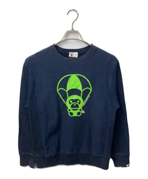 A BATHING APE（ア ベイシング エイプ）A BATHING APE (ア ベイシング エイプ) BABY MILO ネイビー サイズ:Sの古着・服飾アイテム