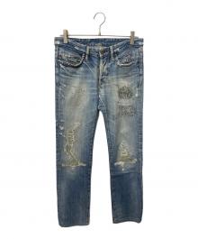 Hysteric Glamour（ヒステリックグラマー）の古着「ダメージ加工ジーンズ インディゴ」｜インディゴ