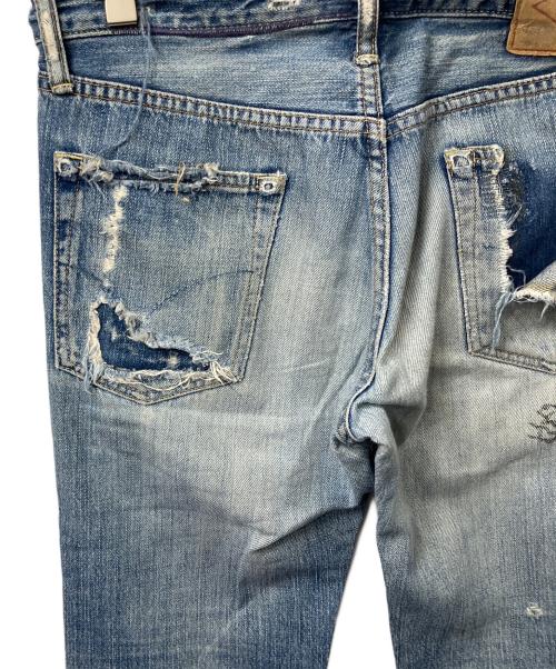 Hysteric Glamour（ヒステリックグラマー）Hysteric Glamour (ヒステリックグラマー) ダメージ加工ジーンズ インディゴ インディゴ サイズ:30の古着・服飾アイテム