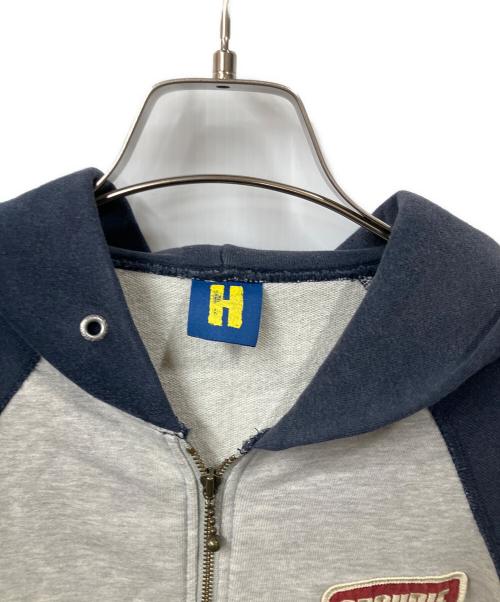 Hysteric Glamour（ヒステリックグラマー）Hysteric Glamour (ヒステリックグラマー) ジップパーカー グレー サイズ:Fの古着・服飾アイテム