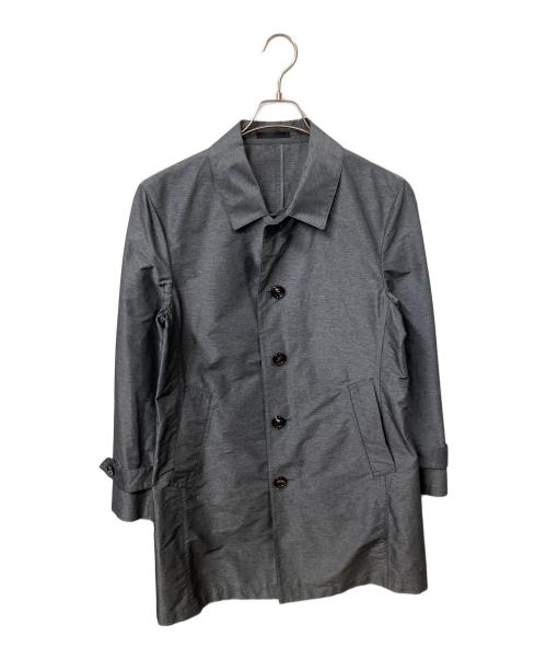 BLACK LABEL CRESTBRIDGE（ブラックレーベル クレストブリッジ）BLACK LABEL CRESTBRIDGE (ブラックレーベル クレストブリッジ) ステンカラーコート グレー サイズ:Ｍの古着・服飾アイテム