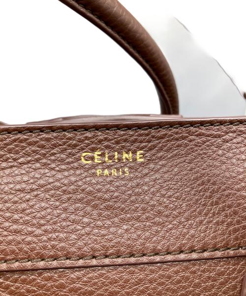 CELINE（セリーヌ）CELINE (セリーヌ) ラゲージ　レザートートバッグ ブラウンの古着・服飾アイテム