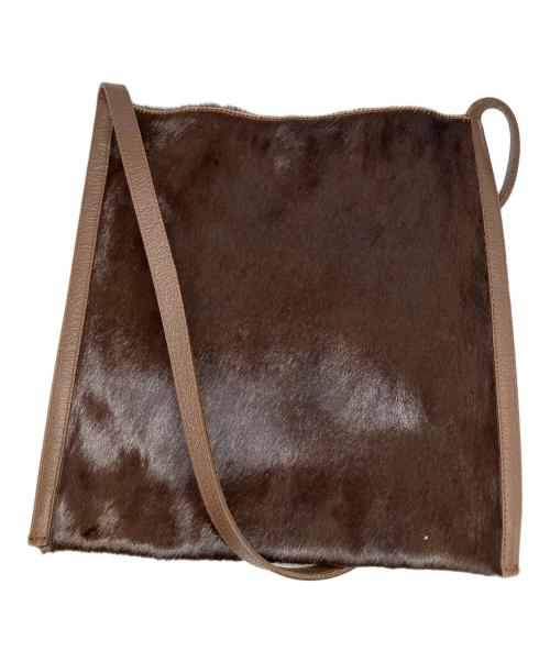 TOHPO（トーポ）TOHPO (トーポ) コンビネーションレザーバッグ ブラウンの古着・服飾アイテム