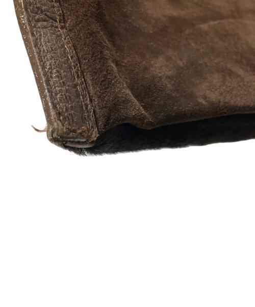 TOHPO（トーポ）TOHPO (トーポ) コンビネーションレザーバッグ ブラウンの古着・服飾アイテム