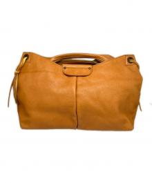 C'omodo+plust（-）の古着「レザートートバッグ」｜ブラウン