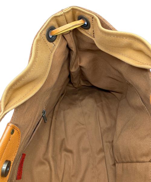 C'omodo+plust（-）C'omodo+plust (-) レザートートバッグ ブラウンの古着・服飾アイテム