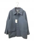 BEAUTY&YOUTHビューティーアンドユース）の古着「インテスプラ メルトンハーフコート」｜グレー