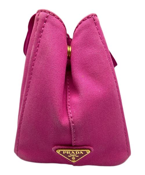 PRADA（プラダ）PRADA (プラダ) カナパM デニムトートバッグ ピンクの古着・服飾アイテム