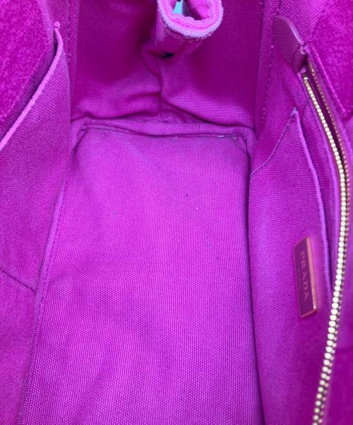 PRADA（プラダ）PRADA (プラダ) カナパM デニムトートバッグ ピンクの古着・服飾アイテム