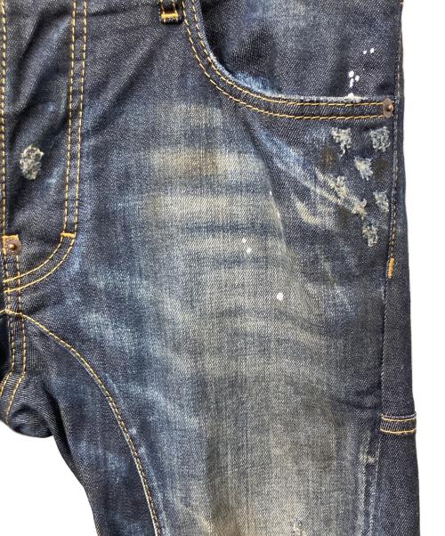 DSQUARED2（ディースクエアード）DSQUARED2 (ディースクエアード) TIDY BIKER インディゴ サイズ:44の古着・服飾アイテム