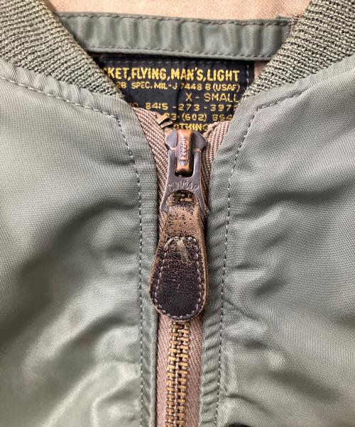 THE REAL McCOY'S（ザ・リアルマッコイズ）THE REAL McCOY'S (ザ・リアルマッコイズ) フライトジャケット オリーブ サイズ:XSの古着・服飾アイテム