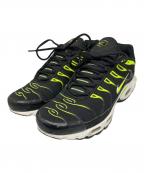NIKEナイキ）の古着「AIR MAX PLUS BLACK/VOLT-WHITE-PLATINUM TINT」｜ブラック×グリーン