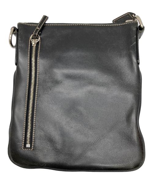 COACH（コーチ）COACH (コーチ) レザーショルダーバッグ ブラックの古着・服飾アイテム