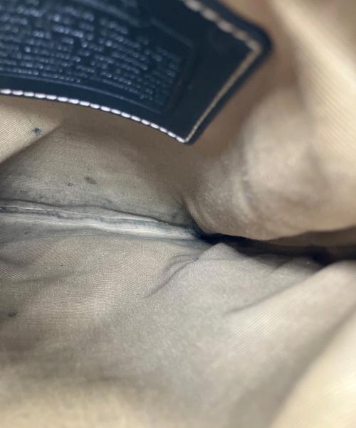 COACH（コーチ）COACH (コーチ) レザーショルダーバッグ ブラックの古着・服飾アイテム