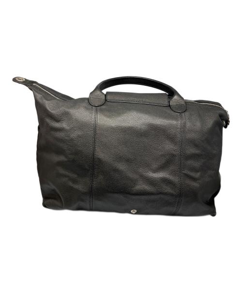 LONGCHAMP（ロンシャン）LONGCHAMP (ロンシャン) レザートートバッグ ブラック ブラックの古着・服飾アイテム