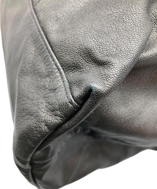 LONGCHAMP（ロンシャン）LONGCHAMP (ロンシャン) レザートートバッグ ブラック ブラックの古着・服飾アイテム