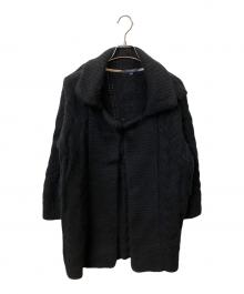 BURBERRY LONDON（バーバリーロンドン）の古着「厚手カーディガン ブラック」｜ブラック