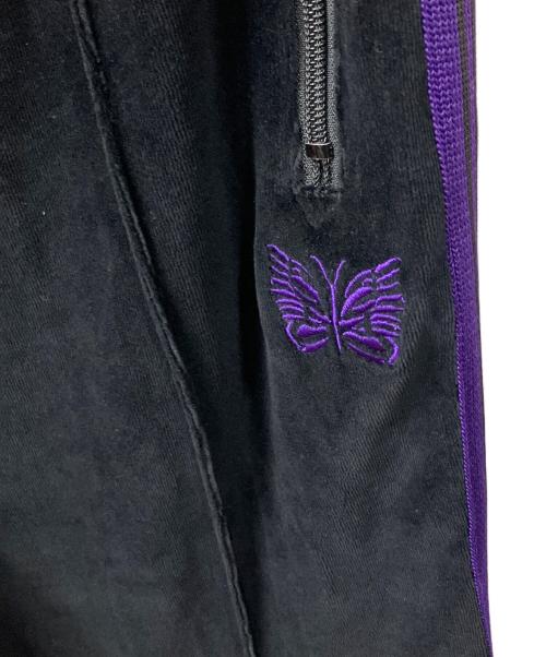 Needles（ニードルズ）Needles (ニードルズ) ナロートラックパンツ ブラック×パープル サイズ:Lの古着・服飾アイテム