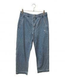 NIKE SB（ナイキエスビー）の古着「ユーズド加工デニムパンツ」｜ブルー