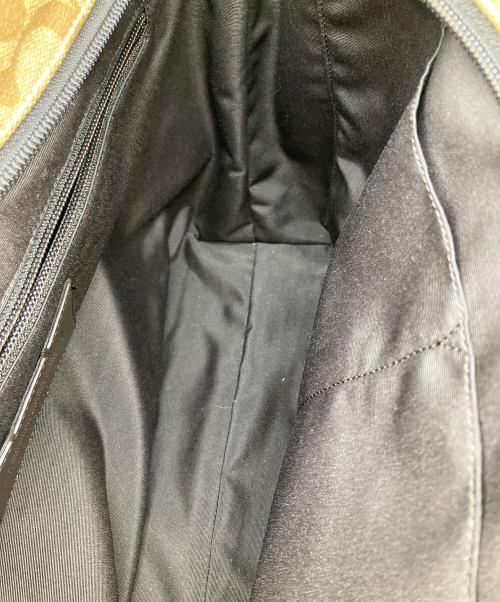 COACH（コーチ）COACH (コーチ) HERITAGE SIGNATURE UTILITY TOTE ベージュ×ブラウンの古着・服飾アイテム