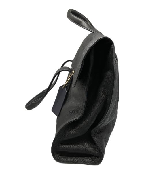 COACH（コーチ）COACH (コーチ) メトロポリタンポートフォリオ リファインドペブルビジネスバッグ ブラックの古着・服飾アイテム