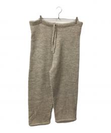 XENIA TELUNTS（キゼニアテルンツ）の古着「ニットパンツ ベージュ」｜ベージュ