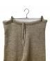 XENIA TELUNTS (キゼニアテルンツ) ニットパンツ ベージュ ベージュ サイズ:3：20000円
