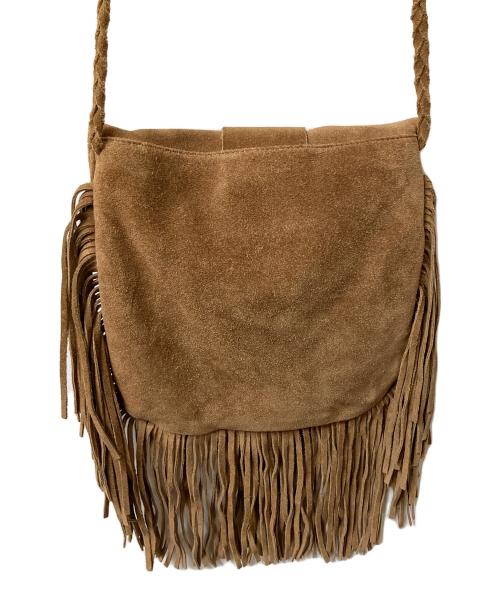 PUNTOVITA（プントヴィータ）PUNTOVITA (プントヴィータ) スエードフリンジバッグ ブラウンの古着・服飾アイテム