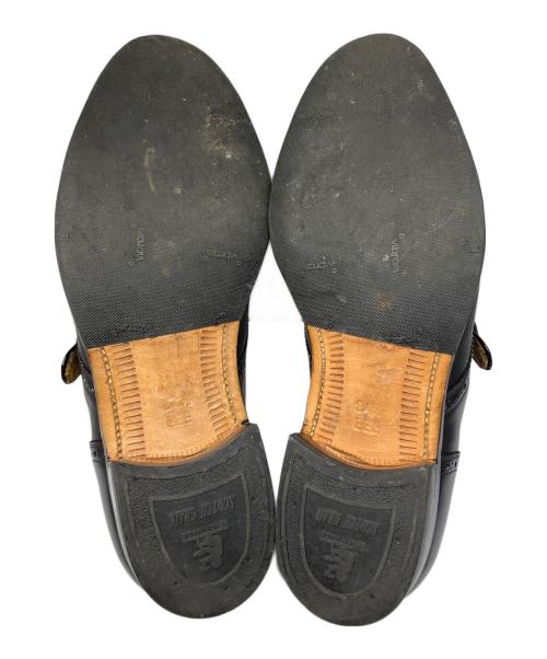 SCOTCH GRAIN（スコッチグレイン）SCOTCH GRAIN (スコッチグレイン) シングルモンクストレートチップ  ブラック ブラック サイズ:24.5の古着・服飾アイテム