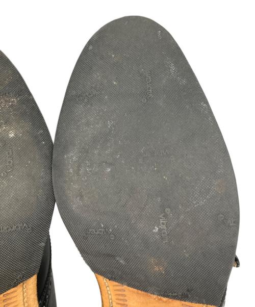 SCOTCH GRAIN（スコッチグレイン）SCOTCH GRAIN (スコッチグレイン) シングルモンクストレートチップ  ブラック ブラック サイズ:24.5の古着・服飾アイテム