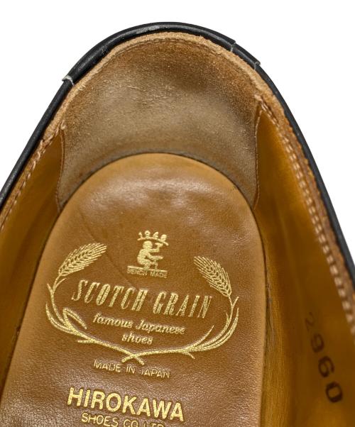 SCOTCH GRAIN（スコッチグレイン）SCOTCH GRAIN (スコッチグレイン) シングルモンクストレートチップ  ブラック ブラック サイズ:24.5の古着・服飾アイテム