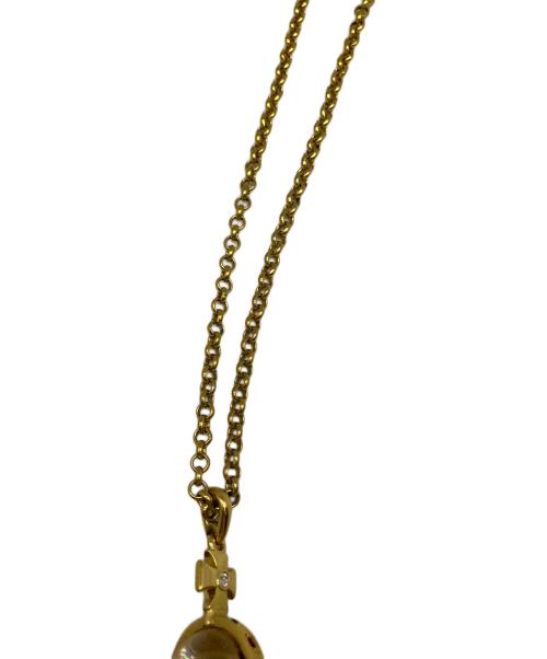 Vivienne Westwood（ヴィヴィアンウエストウッド）Vivienne Westwood (ヴィヴィアンウエストウッド) ラージオーブネックレス ゴールドの古着・服飾アイテム