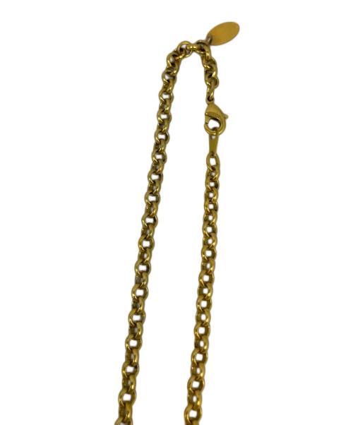 Vivienne Westwood（ヴィヴィアンウエストウッド）Vivienne Westwood (ヴィヴィアンウエストウッド) ラージオーブネックレス ゴールドの古着・服飾アイテム